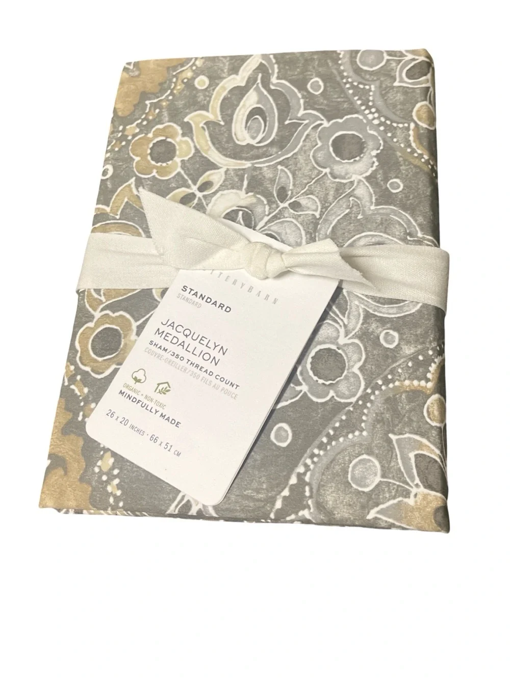 NWT Pottery Barn Standard Jacquelyn Medallion Sham 26